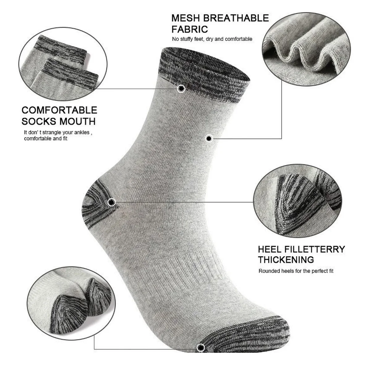 1/5 Paia di Calzini Sportivi d - Athletic Sock Cushion recensione e prezzo